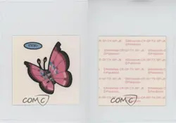 Vivillon (Set 136) Japanese Daiichi Pokemon Bread Deco Chara Stickers 2000 0v7a - Image 3