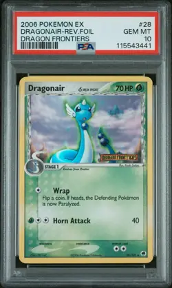 Pokemon Dragonair EX Dragon Frontiers Reverse Holo #28 PSA 10 Gem Mint - Image 1