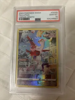 2023 Pokemon SWSH Fa/Latias Crown Zenith PSA 10 - Image 1
