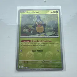 Karrablast 009/086 POKEBALL - Black Bolt - English Pokemon TCG S&V NM Holo - Image 1