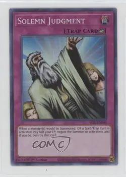 Solemn Judgment 1st Ed. YuGiOh Secret Slayers #SESL-EN045 0ed - Image 1