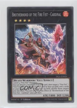 Super Rare - Brotherhood of the Fire Fist Cardinal 1st Ed. YuGiOh s Gadgets 6o3 - Image 1