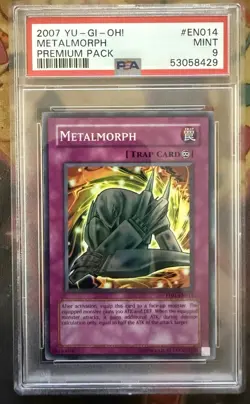 2007 YUGIOH Metalmorph PP01-EN014 Premium Pack 1 Unlimited Edition PSA 9 MINT - Image 1