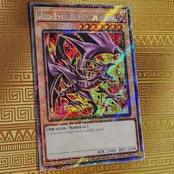 Red-Eyes Black Dragon (8th Art) (Platinum Secret Rare) RA04-EN109 1st Ed Yugioh - Image 1