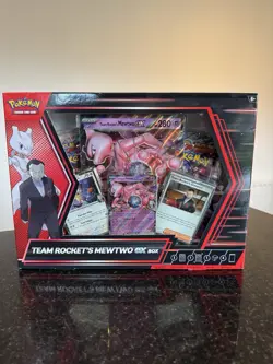 Pokemon TCG Team Rocket’s Mewtwo EX Box | 3 Foil Promo + Oversize Foil + 4 Boost - Image 1