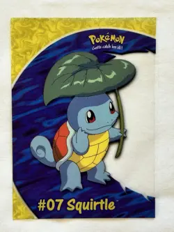 2000 Topps Pokemon Squirtle #07 TV Animation Edition PC4 - Image 1