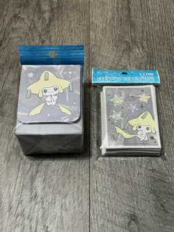 Pokemon Center Japan Exclusive TCG Jirachi Star Link 64 Sleeves & Deck Box - Image 1
