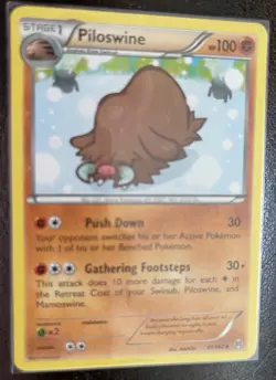 81/162 Piloswine Uncommon: Pokemon Trading Card Game XY-08 Break Through - Image 1