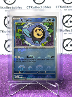TYMPOLE POKE BALL REVERSE HOLO SCARLET & VIOLET BLACK BOLT #019/086 POKEMON CARD - Image 1