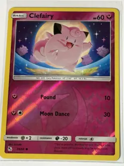 Pokemon TCG 2019 Clefairy Card 39/68 Hidden Fates NM/Mint Reverse Holo - Image 1