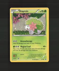 Shaymin XY188 XY Black Star Promo SWIRL Cosmos Holo Pokemon Card LP - Image 1