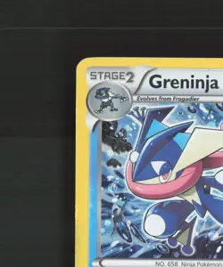 Greninja XY162 XY Black Star Promo Cosmos Holo Pokemon Card DMG - Image 3