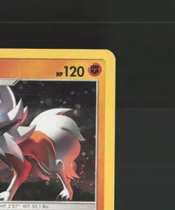 Lycanroc SM105 Sun & Moon Black Star Promo Cosmos Holo Pokemon Card LP - Image 4