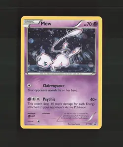 Mew XY192 XY Black Star Promo Cosmos Holo Pokemon Card LP - Image 1