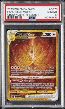 2023 POKEMON SWORD & SHIELD CROWN ZENITH SECRET FULL ART/ARCEUS VSTAR PSA 10 - Image 1