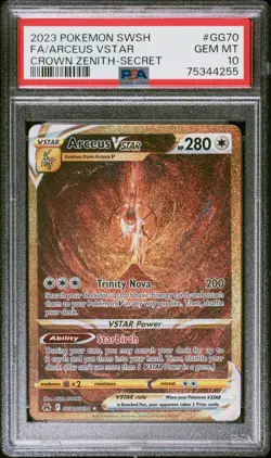 2023 POKEMON SWORD & SHIELD CROWN ZENITH SECRET FULL ART/ARCEUS VSTAR PSA 10 - Image 1