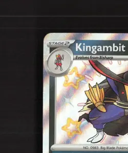 Kingambit 187/091 Paldean Fates Shiny Holo Rare Pokemon Card NM - Image 3