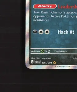 Kingambit 187/091 Paldean Fates Shiny Holo Rare Pokemon Card NM - Image 5