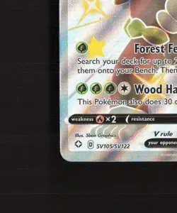 Rillaboom V SV105/SV122 Shining Fates Full Art Shiny Holo Rare Pokemon Card NM - Image 5