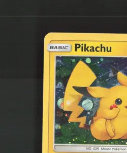 Pikachu SM86 Sun & Moon Black Star Promo SWIRL Cosmos Holo Pokemon Card LP+ - Image 3