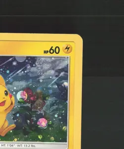 Pikachu SM86 Sun & Moon Black Star Promo SWIRL Cosmos Holo Pokemon Card LP+ - Image 4