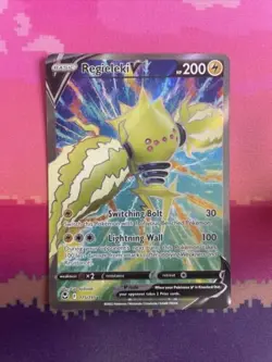 LIVE Pokemon Card Regieleki V 175/195 Ultra Rare Full Art Silver Tempest NM - Image 1