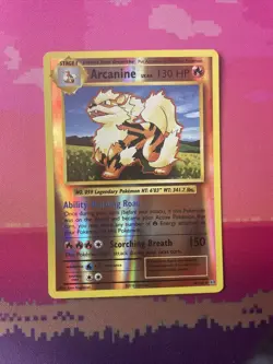 LIVE Pokemon Card Arcanine Evolutions Reverse Holo Rare 18/108 NM 1 - Image 1