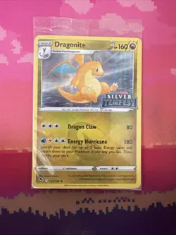 LIVE Pokemon Card Dragonite Silver Tempest STAMPED SEALED 131/195 NM - Image 1