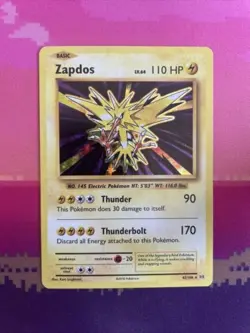 LIVE Pokemon Card Zapdos Evolutions Holo Rare 42/108 Near Mint - Image 1