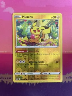 LIVE Pokemon Card Pikachu Lost Origin Reverse Holo 052/196 Near Mint - Image 1