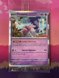 LIVE Pokemon Card Tinkaton Gamestop Sealed Promo Paldea Evolved 105/193 NM - Image 1