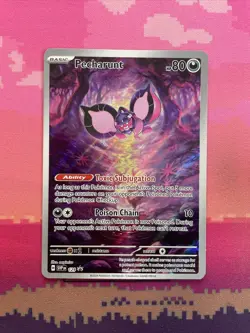 LIVE Pokemon Card Pecharunt Black Star Promo 129 Near Mint - Image 1