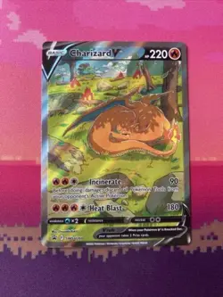 LIVE Pokemon Card Charizard V SWSH260 Black Star Promo Near Mint - Image 1