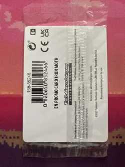 LIVE Pokemon Card Iron Moth Gamestop Stamp Sealed 028/182 Near Mint - Image 2