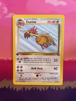 LIVE Pokemon Card Fearow Jungle 1st Edition Uncommon 36/64 Near Mint - Image 1