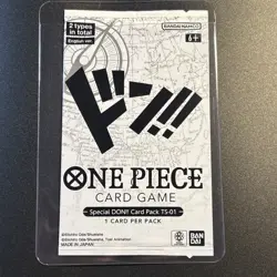 ONE PIECE CARD GAME SPECIAL DON!! CARD PACK TS-01 / 1 CARD M/NM - Image 1