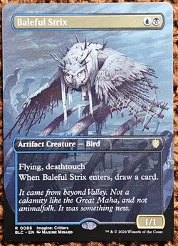 ✨Baleful Strix✨ MTG | Commander: Bloomburrow | Borderless | NM/M | R 0086 - Image 1