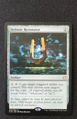 MTG - Strionic Resonator - Commander 2019 - Near Mint Rare #224 Non Foil C19 - Image 1