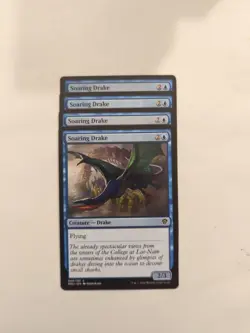 (4) Soaring Drake *PLAYSET* Dominaria United Regular NM MTG - Image 1