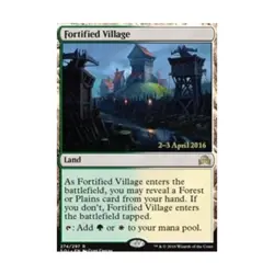 WOTC MtG Prerelease Promos Fortified Village (P) (Foil) EX - Image 1