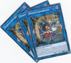 3x YUGIOH..DISPATCHPARAZZI..DAMA-EN049..NM/MT/NP..1ST EDITION..COMMON - Image 1