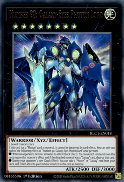 YUGIOH NUMBER 90: GALAXY-EYES PHOTON LORD ULTRA RARE 1ST ED NM BLC1-EN018 - Image 1