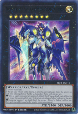 YUGIOH NUMBER 90: GALAXY-EYES PHOTON LORD SILVER ULTRA RARE 1ST ED LP BLC1-EN018 - Image 1