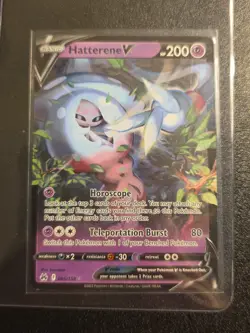 Pokemon TCG Hatterene v Crown Zenith Holo Ultra Rare Card 065/159 NM/M Condition - Image 1
