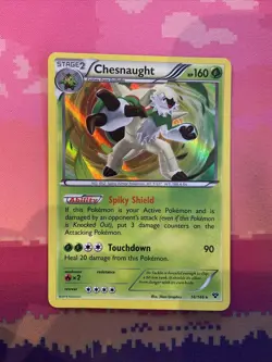 Pokemon Card Chesnaught XY Base Set Holo 14/146 Near Mint - Image 1