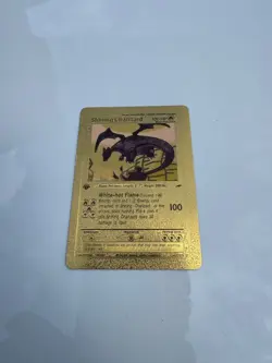 Shining Charizard 1st Edition Gold Pokemon Card 107/105 MINT - Image 1