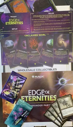 MTG Edge of Eternities Commander Party + Magic the Gathering STORE Promo Cards - Image 1