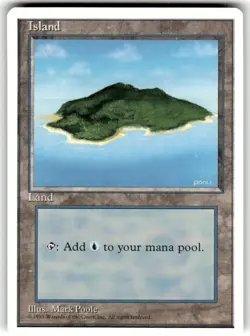 MTG Magic the Gathering Island (368/379) Fourth EditionNM - Image 1