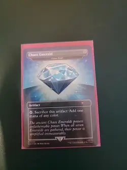 MTG Secret Lair Chaos Emerald (Lotus Petal) Light Blue 7033, Actual Card In Pics - Image 1