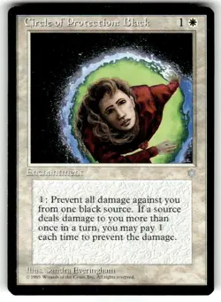 Circle of Protection: Black Ice Age Regular MTG - Image 1